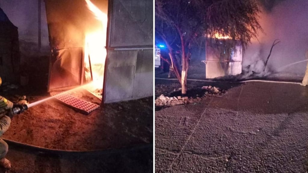 Local comercial de lamina se incendia en la colonia Torremolinos de Gómez Palacio
