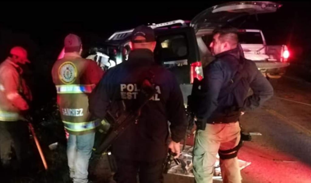Aparatoso accidente deja cuatro muertos en Pánuco de Coronado