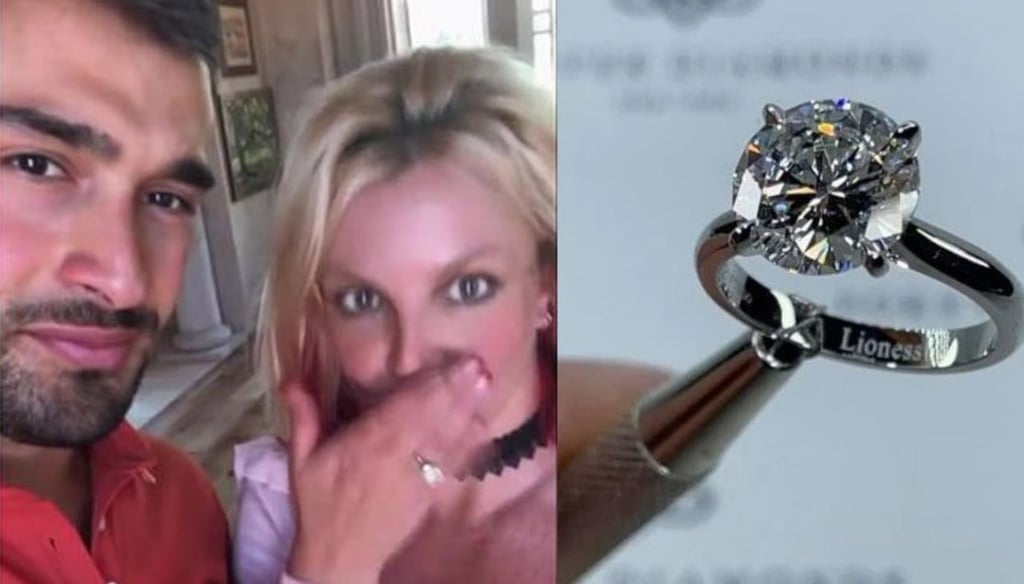 Britney Spears anuncia su compromiso con Sam Asghari y presume anillo