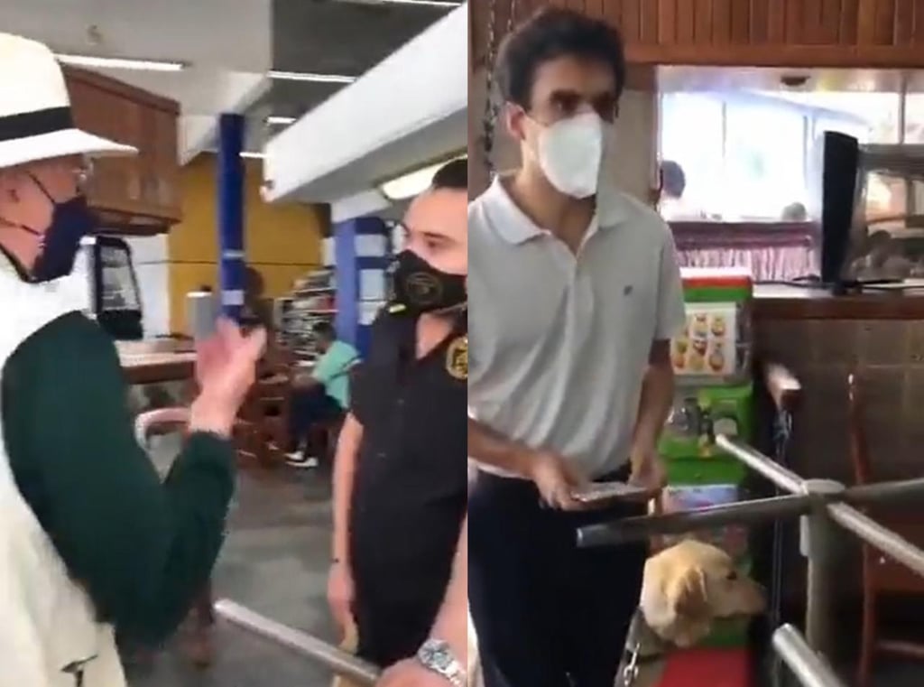 VIDEO: Prohíben a invidente y su perro entrada a restaurante de Veracruz