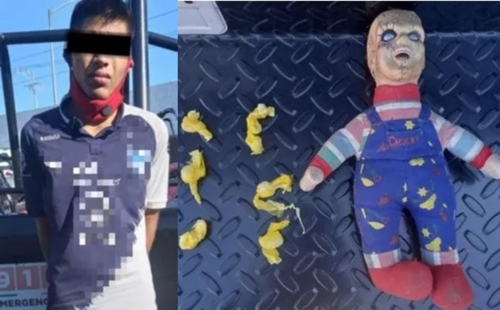 Detienen a joven que ocultaba droga en un muñeco de 'Chucky'