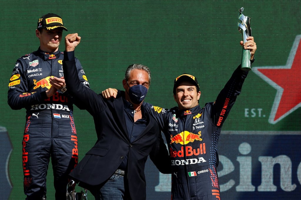 Esta fue la reacción de Carlos Slim Domit tras el podio de ‘Checo’ Pérez 