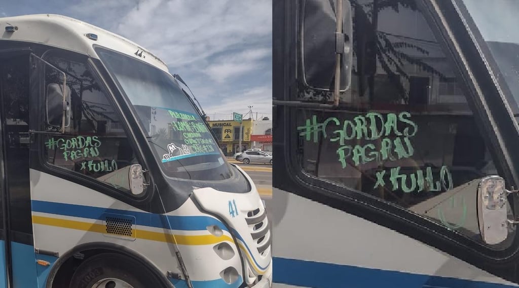 'Gordas pagan por kilo'; sancionan a operador de autobús en Durango por mensaje discriminatorio