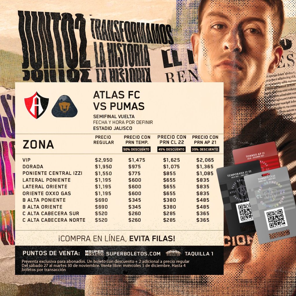 Esto cuestan los boletos para ver el regreso de Atlas a semifinales
