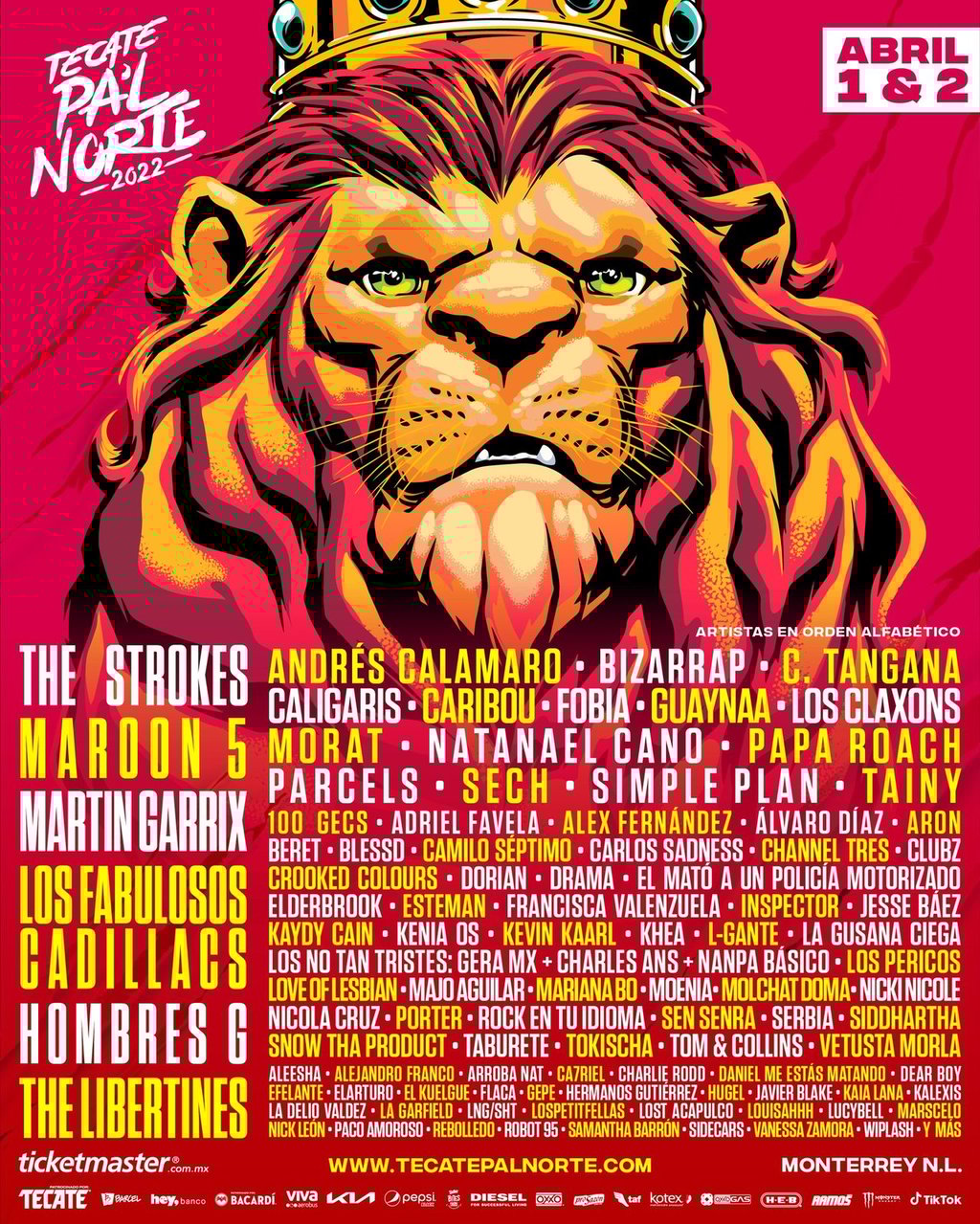 Revelan el 'lineup' oficial del Festival PalNorte 2022