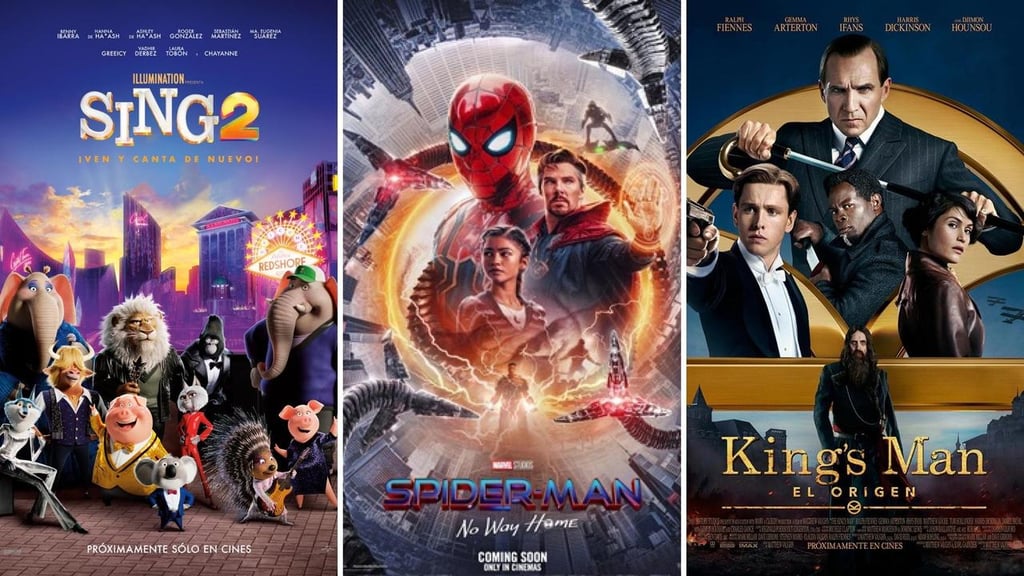 'Sing 2',' Spider-Man' y más estrenos para regresar a las salas de cine para Navidad