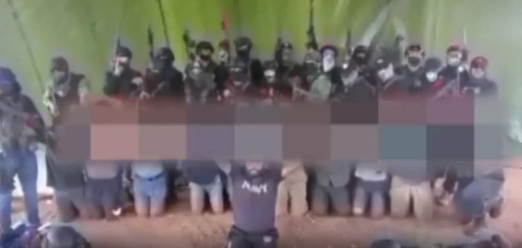 Difunden video de personas amagadas por hombres armados; luego del hallazgo de 9 cuerpos en Veracruz