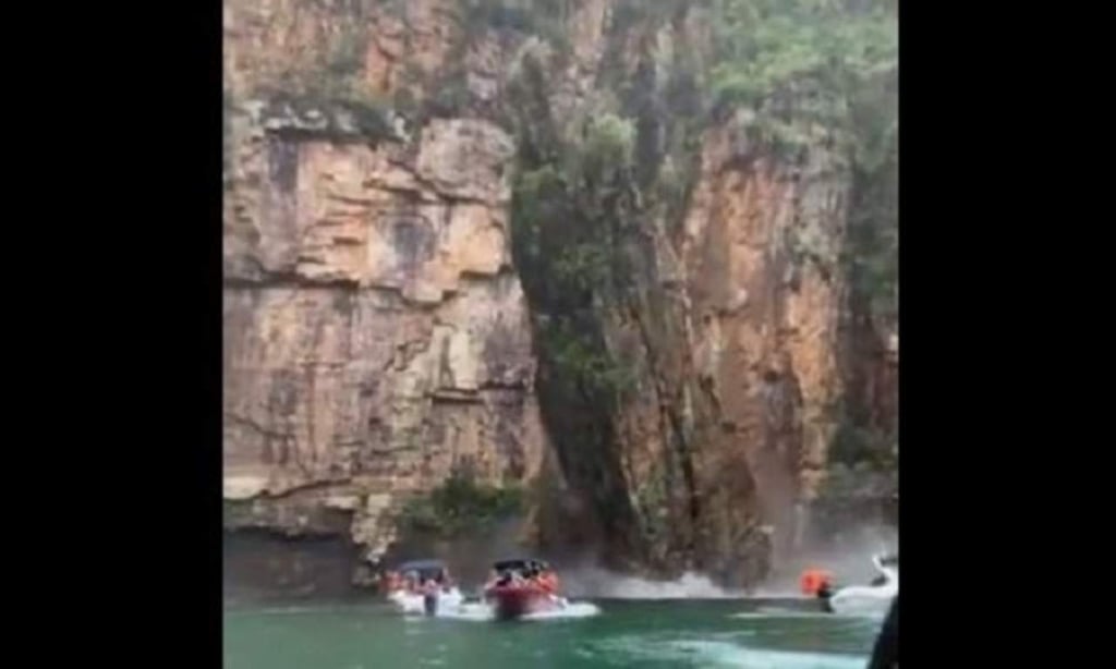 VIDEO: Al menos 7 muertos por caída de pared rocosa en cañón de Brasil