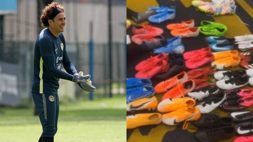 Guillermo Ochoa regala zapatos de futbol al equipo femenil del América