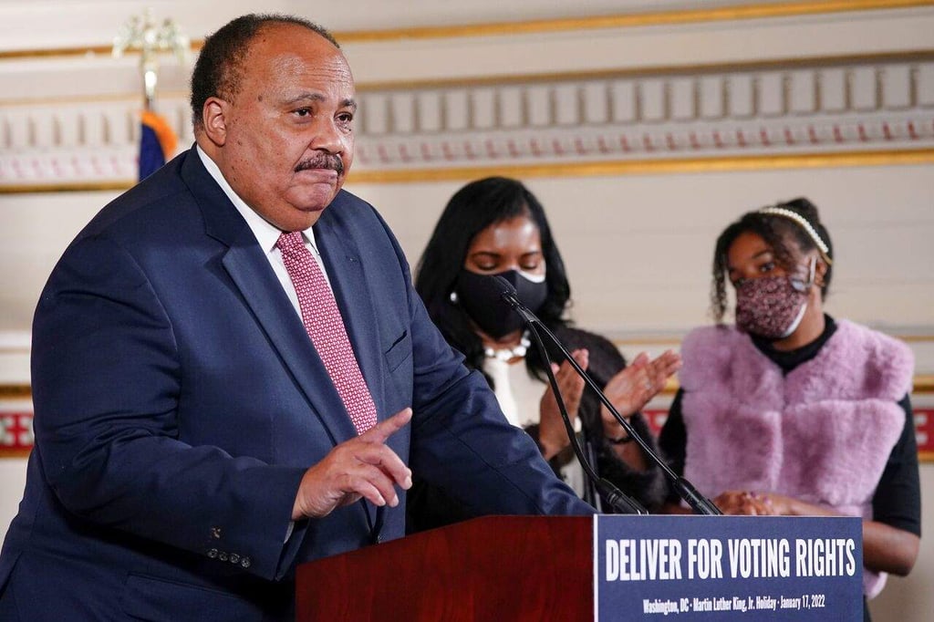 Hijo de Luther King exige aprobar una legislación que proteja el voto en Estados Unidos