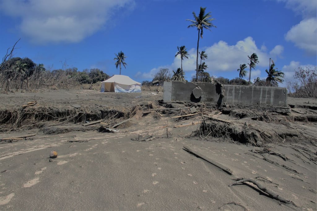 Casi todos los agricultores de Tonga, afectados por el volcán