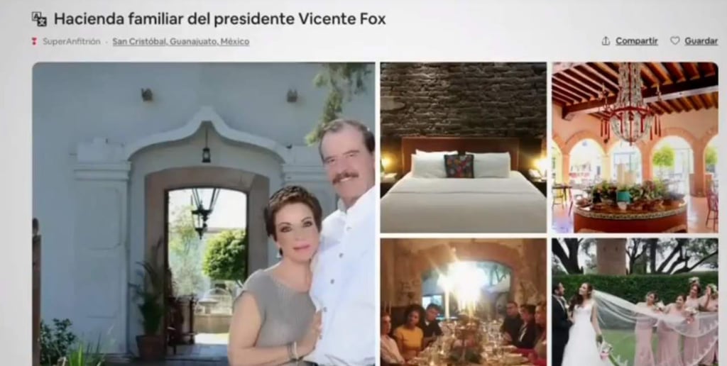 Vicente Fox renta su rancho en 11 mil pesos la noche