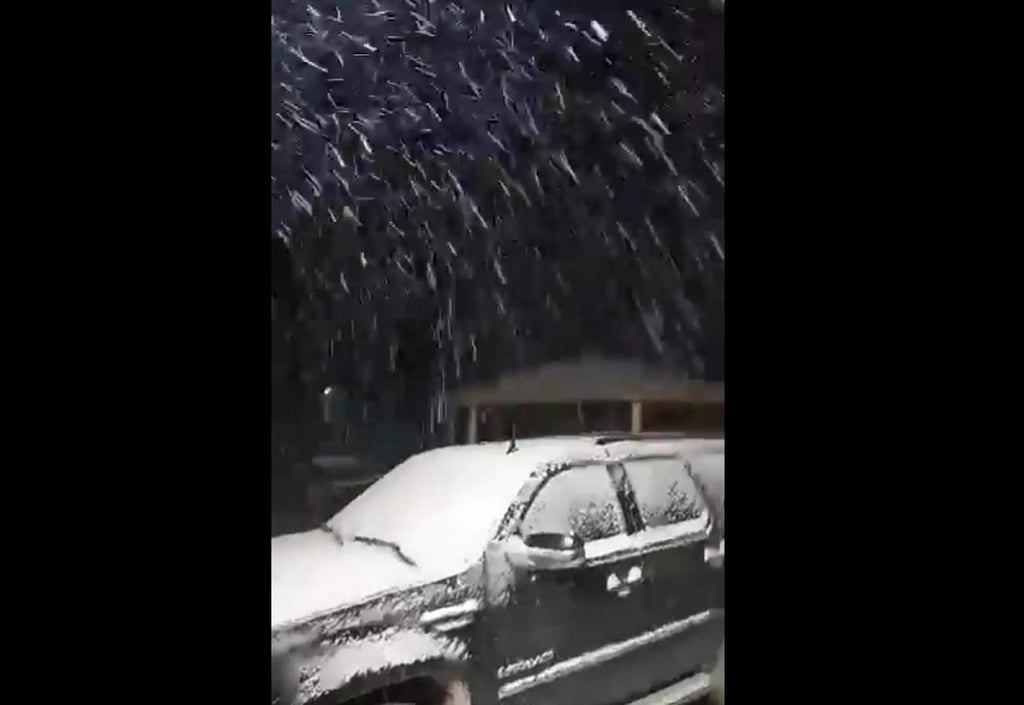 VIDEO: continúa nevando en Guanaceví