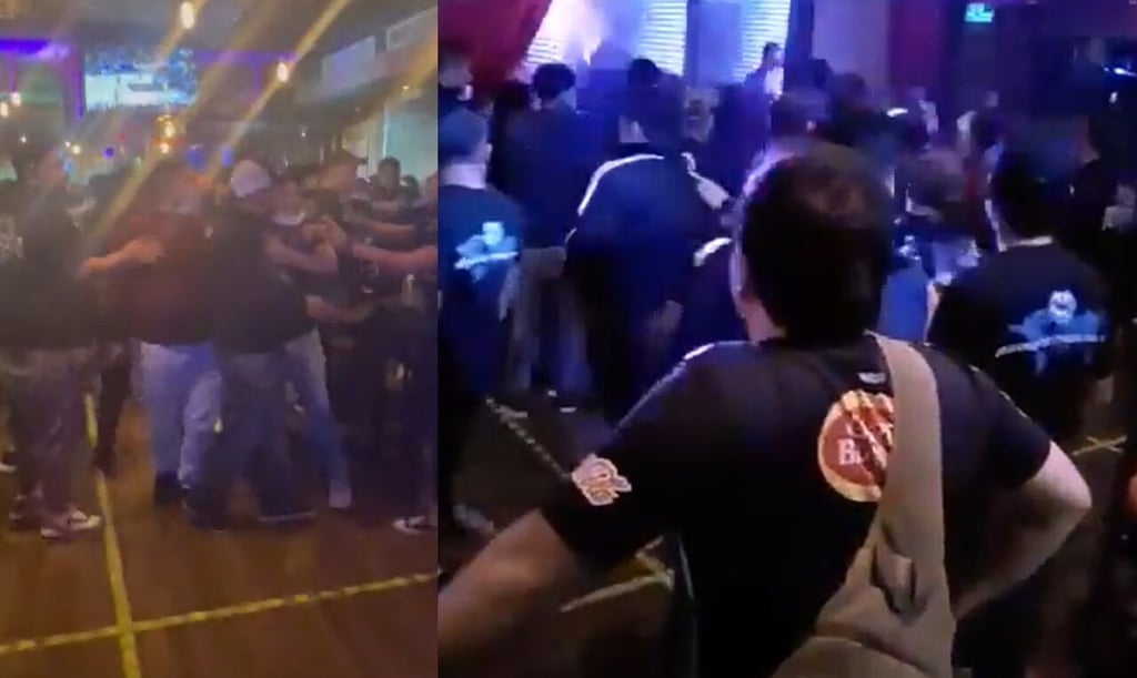 VIDEO: Fanáticos de los Rayados protagonizan pelea en bar de Abu Dhabi