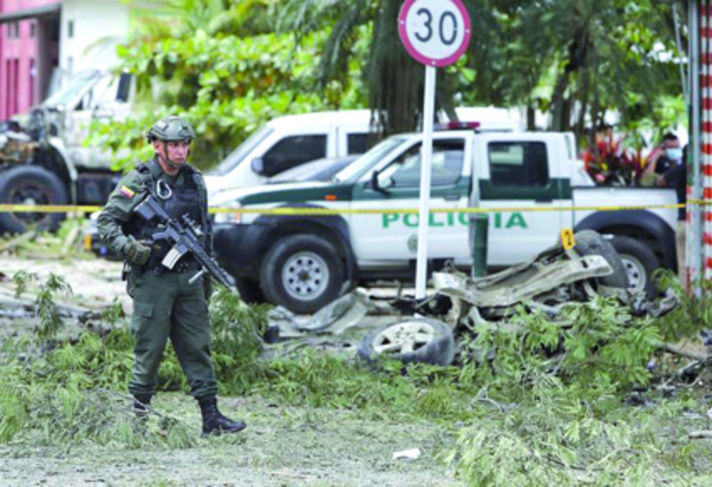 Atacan base militar en Colombia; sin víctimas