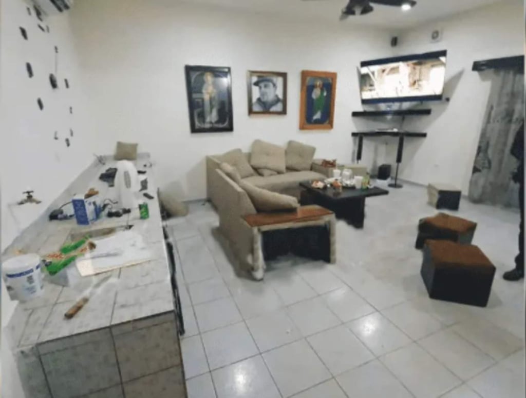 Armas, cerveza y gallos de pelea encontrados en un penal de Culiacán