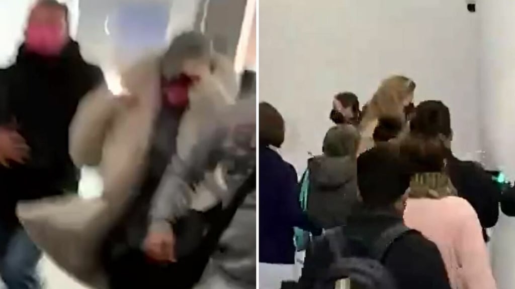 Intentan cuestionar a Belinda sobre Christian Nodal y se echa a correr en el aeropuerto