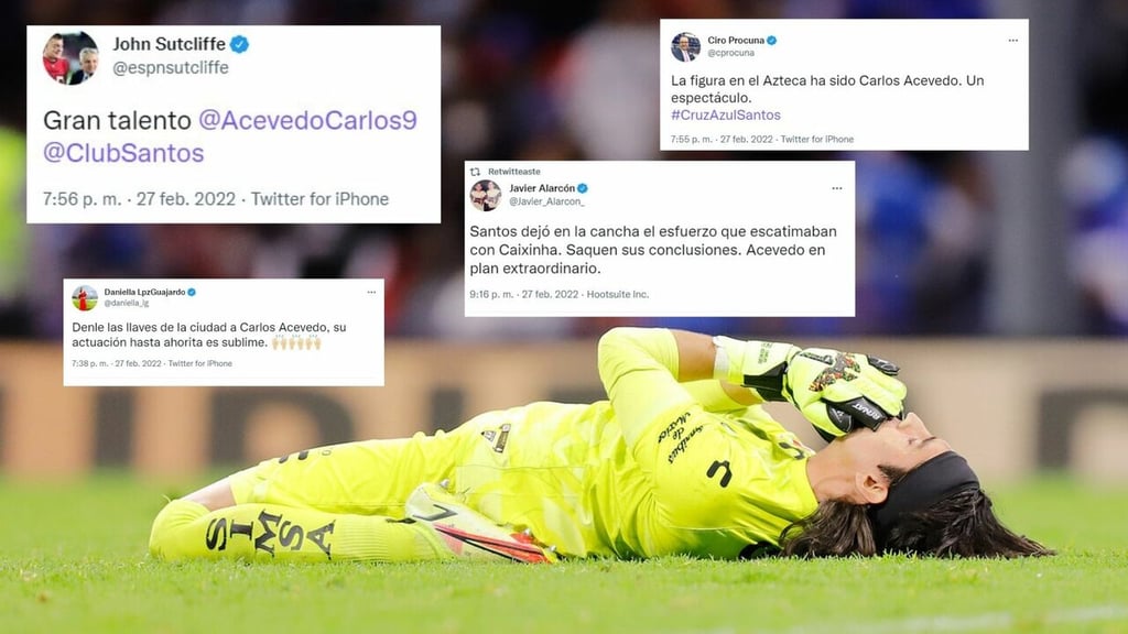 Analistas deportivos nacionales se rinden ante la actuación de Carlos Acevedo contra Cruz Azul