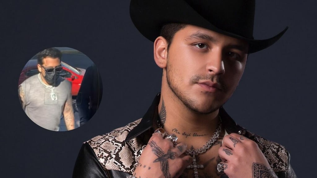 Por falsificación? Christian Nodal es captado llegando a los tribunales
