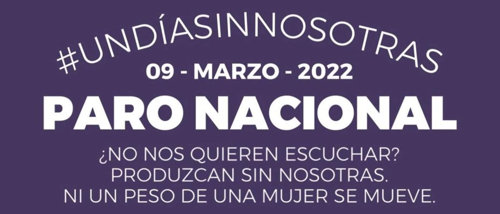 UJED se suma al paro nacional 'Un Día Sin Nosotras'