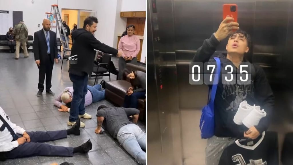 Alemán graba video en el centro de Torreón