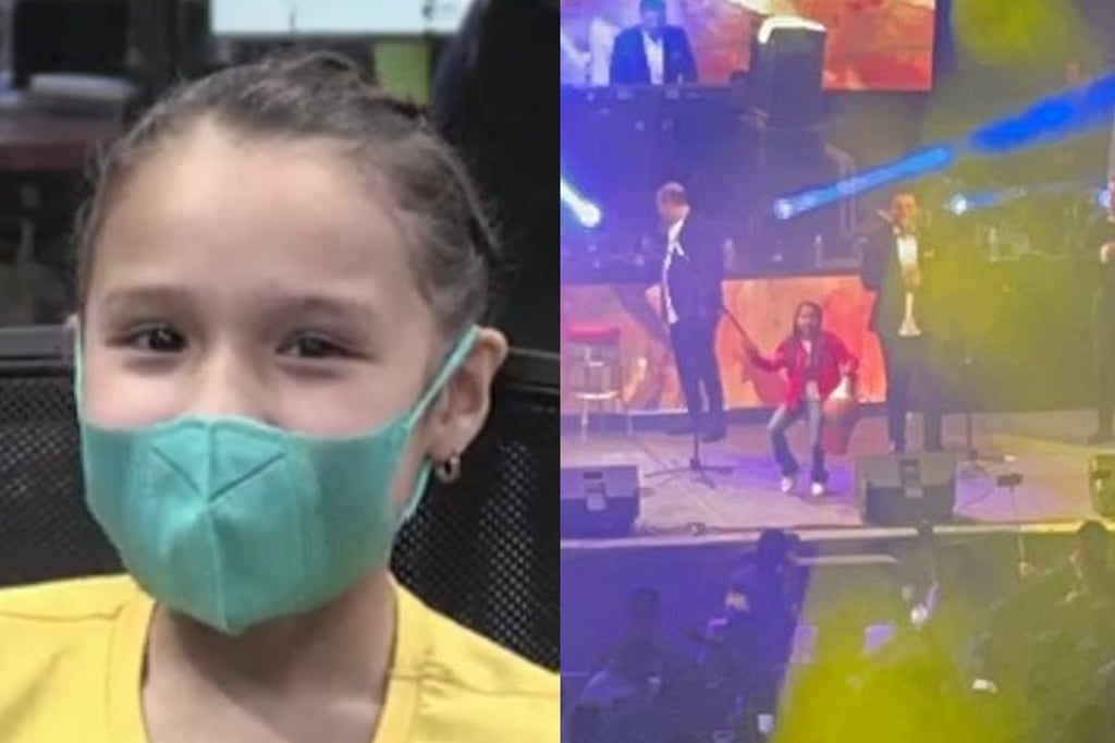 Cynthia Campos, la niña que se robó el show en el concierto de Tropicalísimo Apache