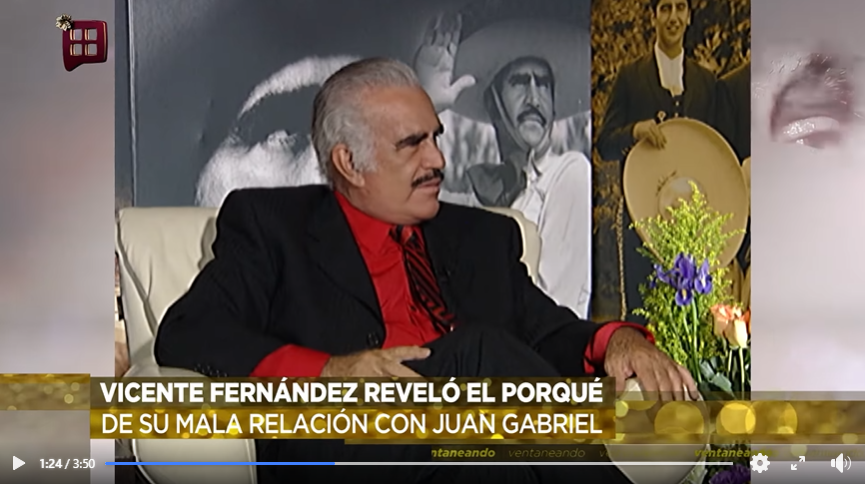 ‘Soy Vicente Fernández para ti pende…’; La enemistad entre Juan Gabriel y Vicente Fernández