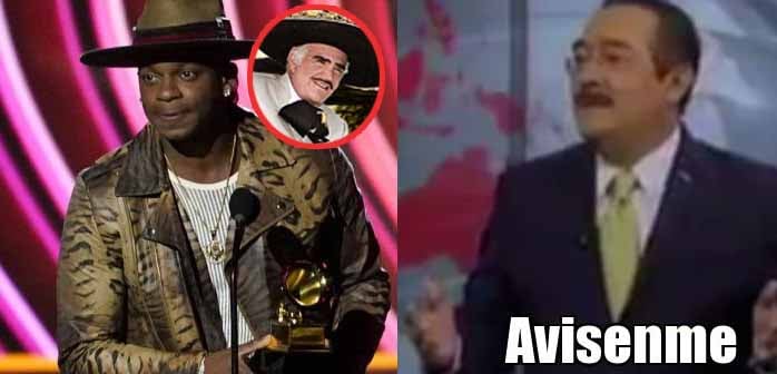 'No vino'; presentador de los Grammy 'no sabía' que Vicente Fernández ya murió
