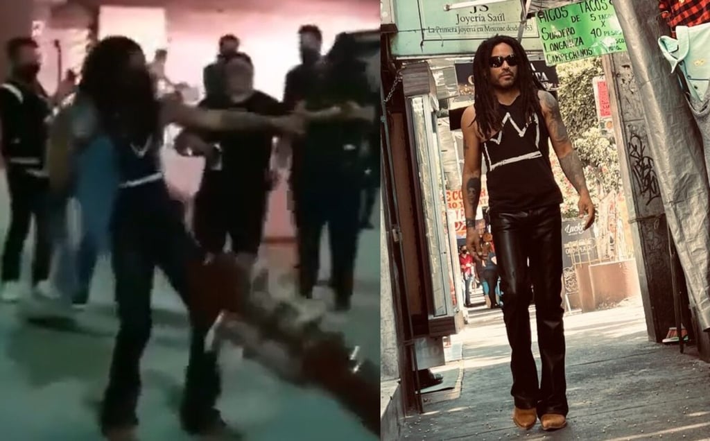 Captan a Lenny Kravitz bailando en calles de la CDMX