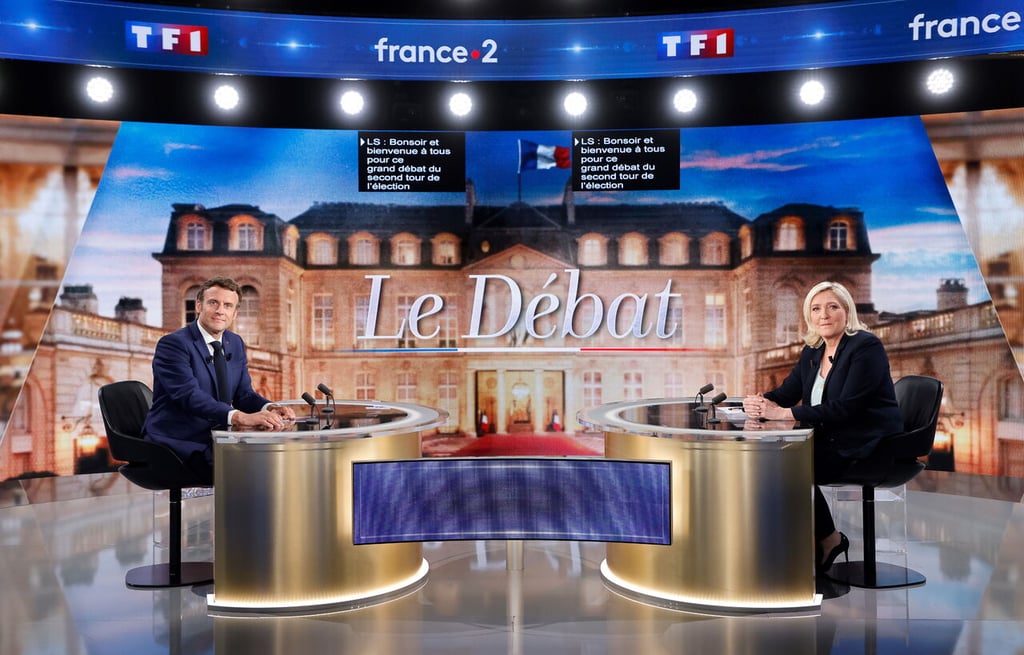 Macron y Le Pen juegan sus últimas cartas previo al cierre de la campaña electoral