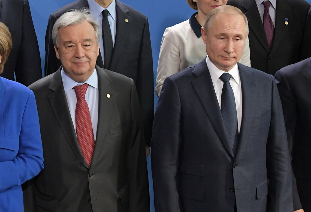 Chocan ideologías de Putin y Guterres sobre la situación de Ucrania