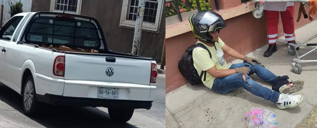 Conductor atropella a motociclista y se da a la fuga en Durango Capital