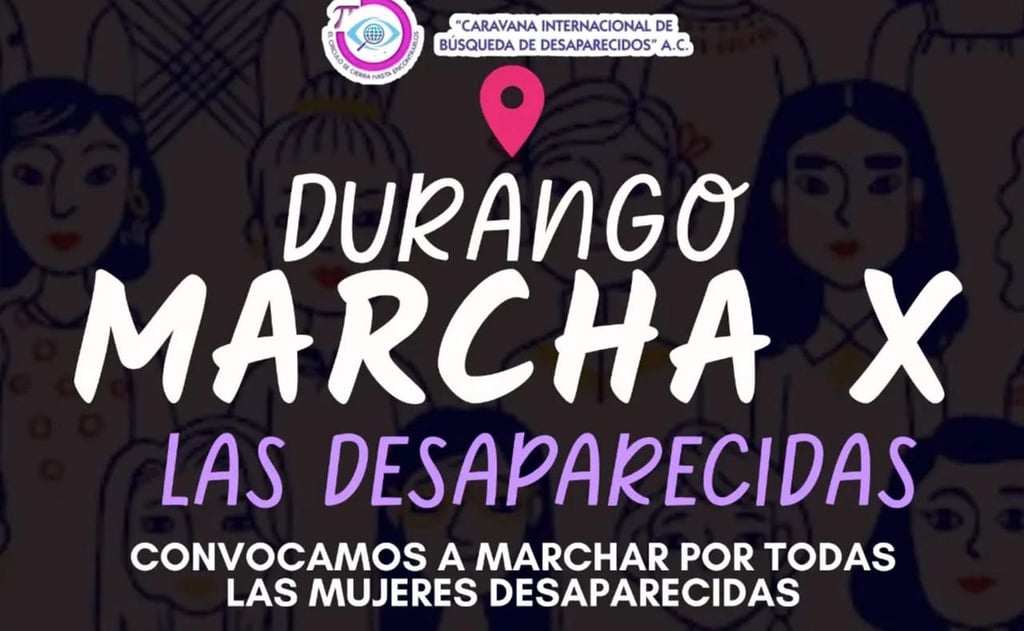 Convocan en Durango a marcha por mujeres desaparecidas