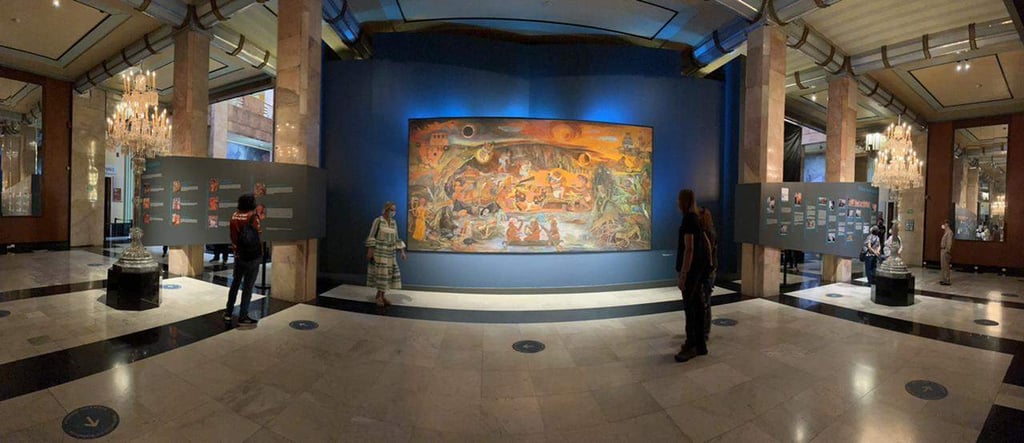 Palacio de Bellas Artes exhibe mural de Rina Lazo