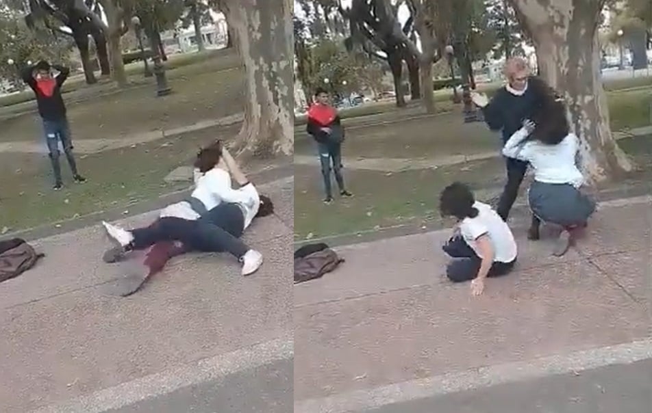 VIRAL: Maestra termina con pelea de sus alumnas a cachetadas