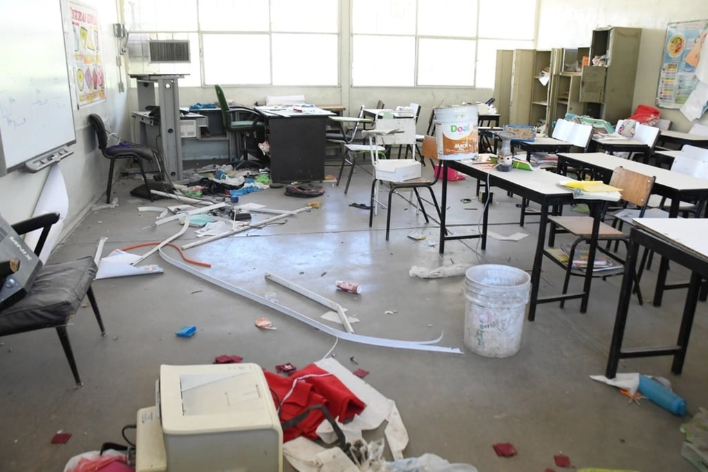 Más vandalismo que robos en escuelas de Durango