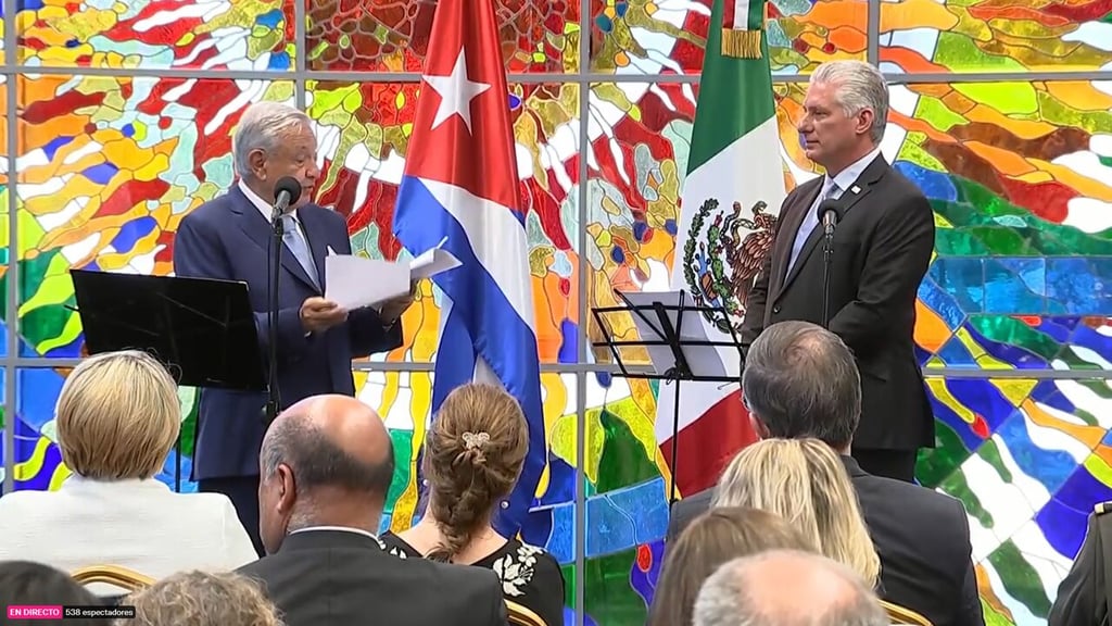 López Obrador detalla acuerdos con Cuba junto al presidente Díaz-Canel