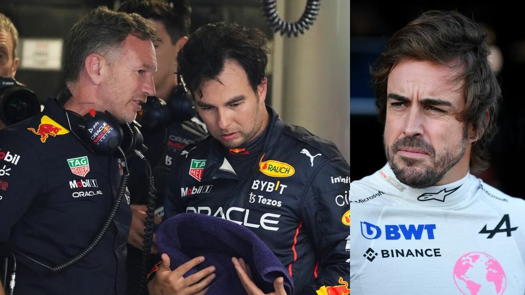 ¿Fernando Alonso suplirá a Checo Pérez en Red Bull? 