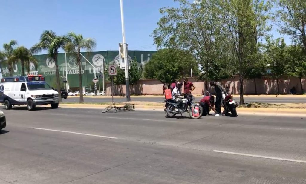 Motociclista arrolló a un ciclista de la tercera edad en bulevar Guadiana