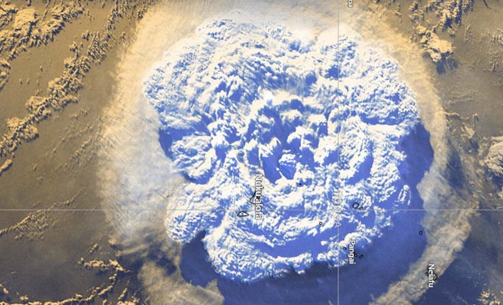 ¿Cómo afectó la erupción volcánica de Tonga al espacio?