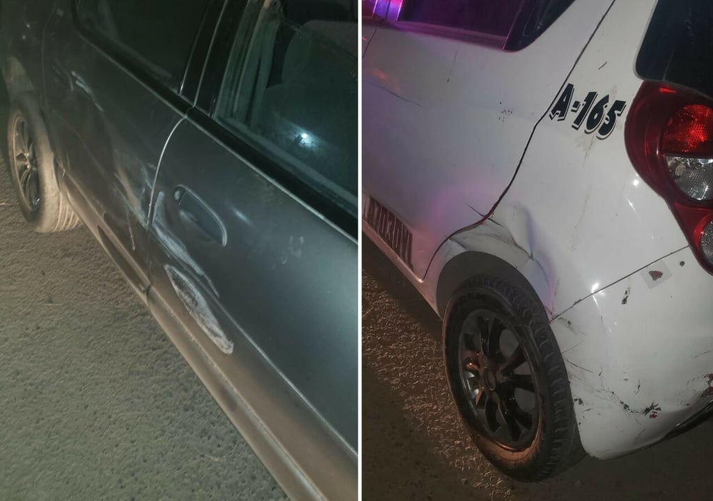 Joven pierde el control y se impacta contra taxi estacionado en Gómez Palacio