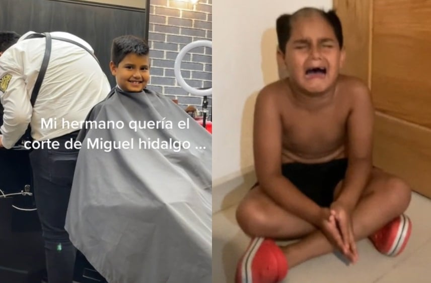 VIRAL: Niño pide que le corten el cabello como Miguel Hidalgo y termina llorando