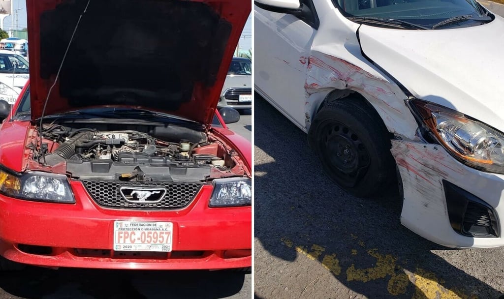 Vehículo se descompone y lo impacta otro auto en Gómez Palacio