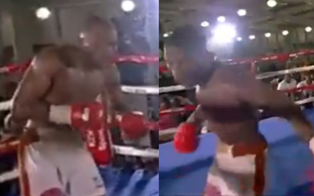 VIDEO: Boxeador lanza golpes al aire, queda desorientado y muere