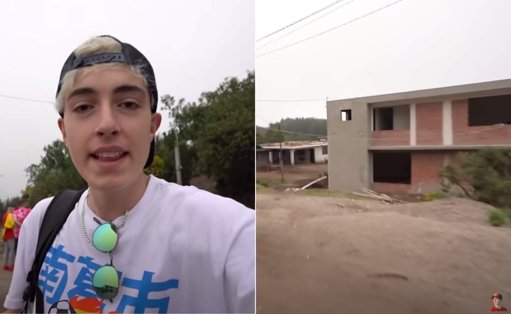 ‘Youtuber’ español visita México y confunde casas en obra negra con ‘aldea súper antiguas’