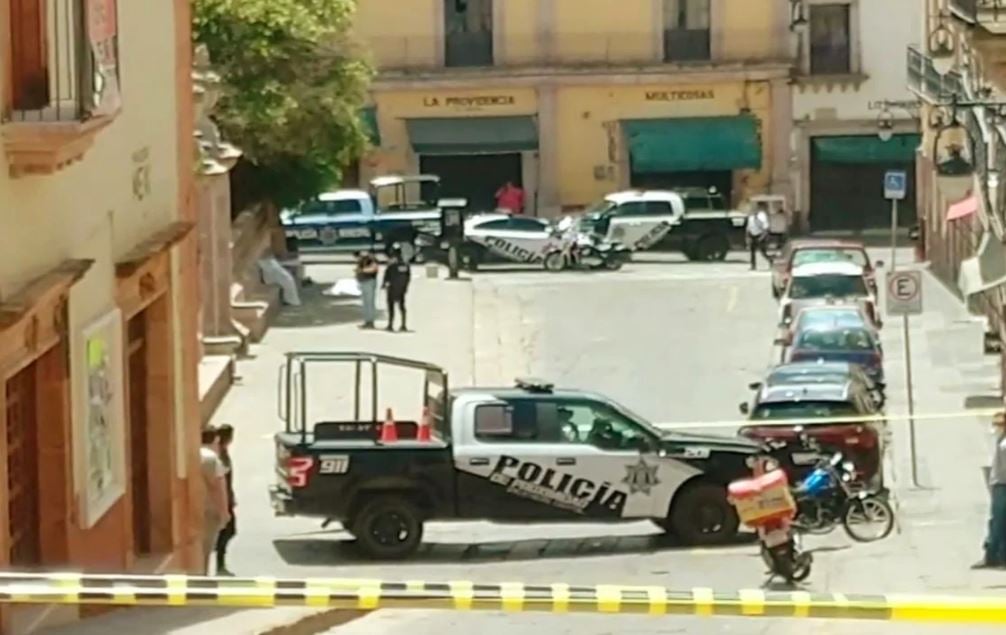 Matan a tres personas en pleno Centro Histórico de Zacatecas