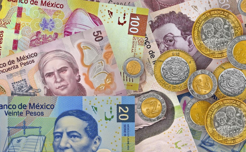 Peso mexicano inicia la semana con el pie derecho