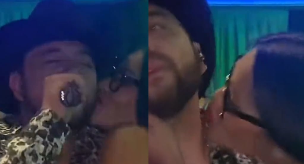 Circula video de Fidel Rueda empujando a mujer que intentó besarlo