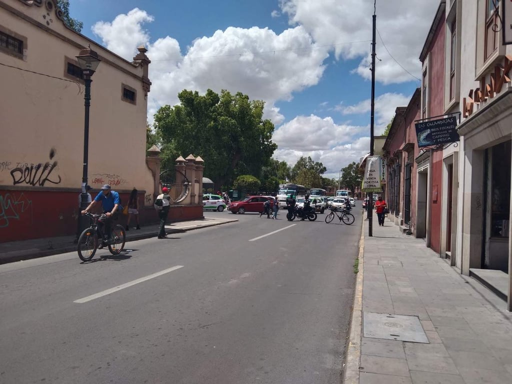 Cerraron calles de Zona Centro de Durango por manifestación