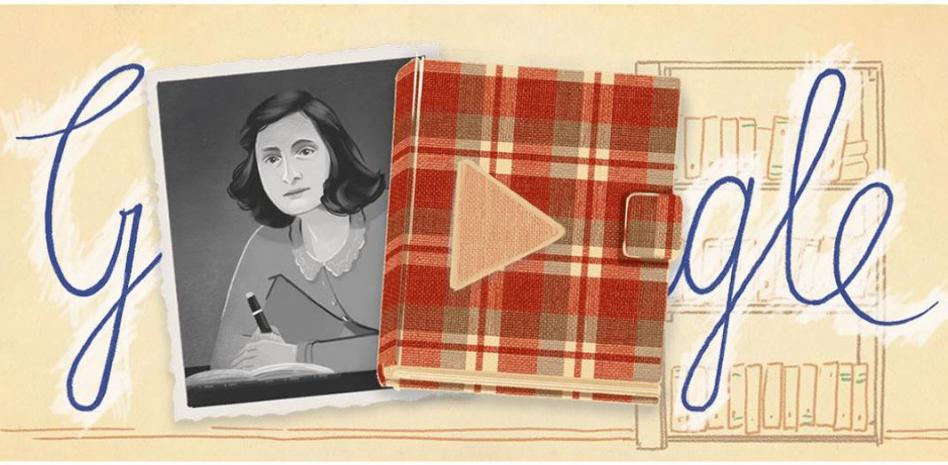 Google celebra los 75 años del diario de Ana Frank con espectacular doodle animado